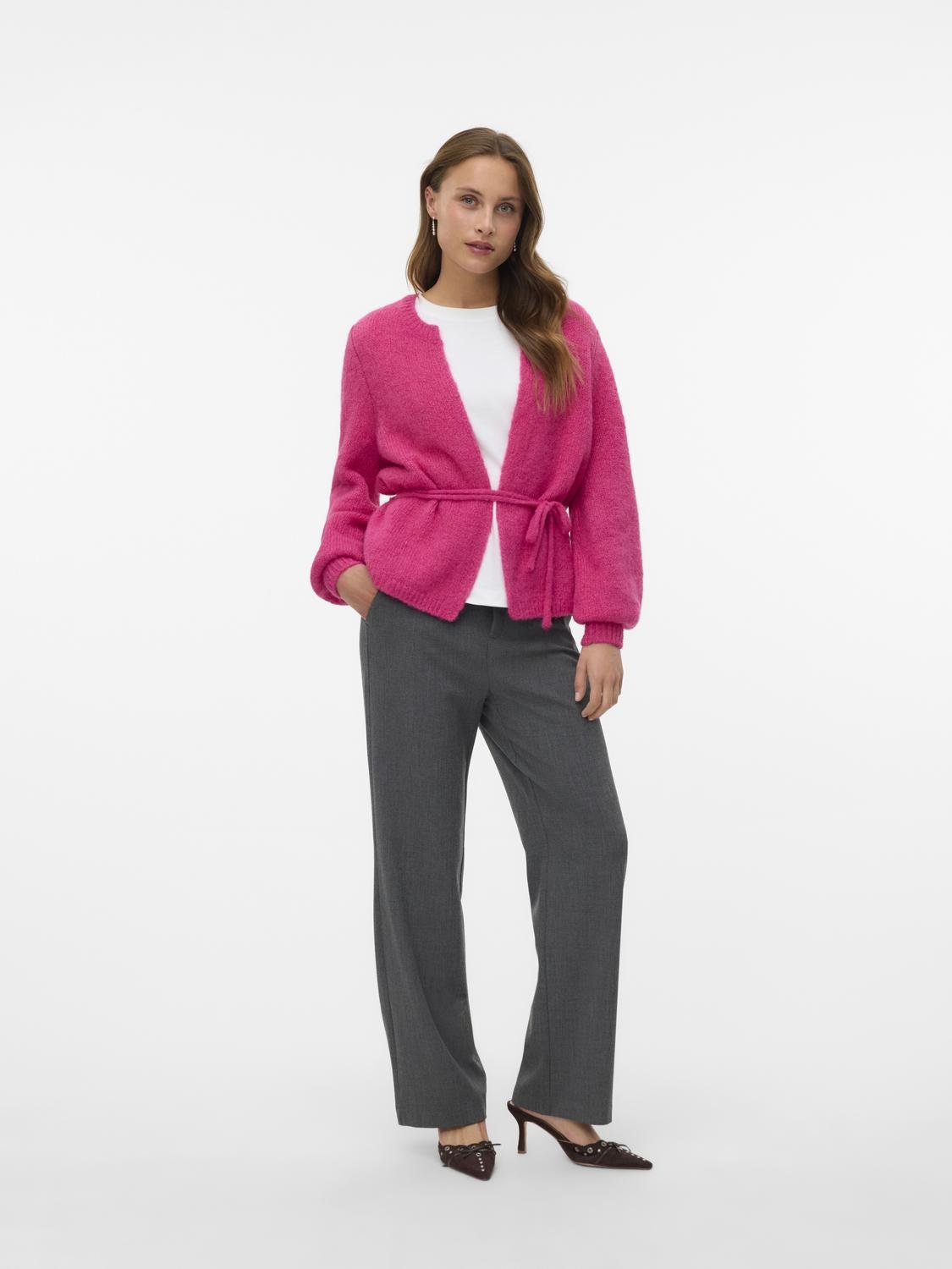 VMAGNES Knit Cardigan - Hot Pink - VERO MODA & VILA Bergvik